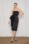 Black Lurex Bow Dress